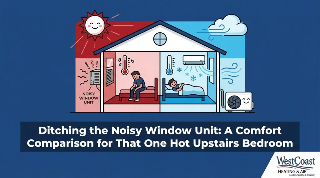 Ditching the Noisy Window Unit: A Comfort Comparison for That One Hot Upstairs Bedroom — featured image