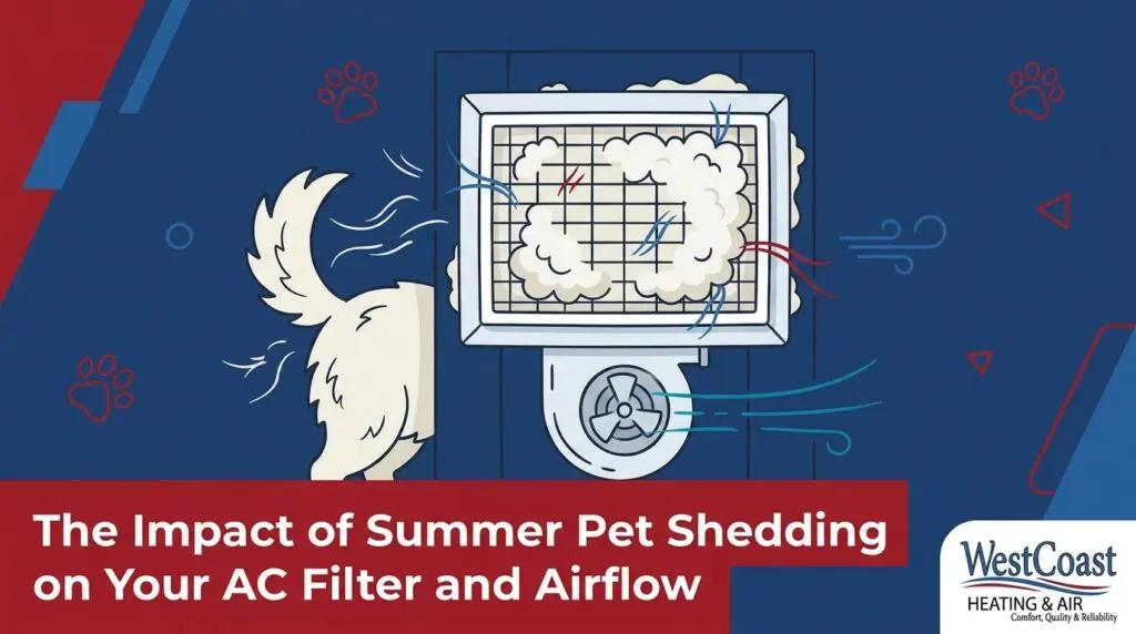 The Impact of Summer Pet Shedding on Your AC Filter and Airflow — featured image