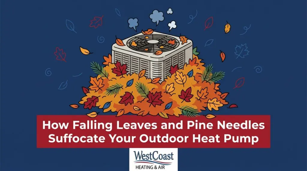 How Falling Leaves and Pine Needles Suffocate Your Outdoor Heat Pump — featured image