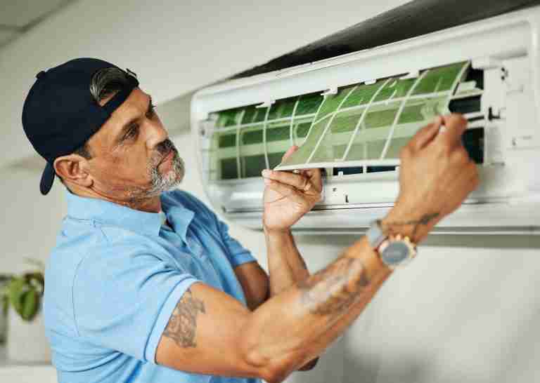 amazing residential heating and cooling company IN Puyallup | HVAC system Electricity, maintenance and hvac technician to install power box or inspection on electrical syste