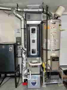 HVAC project Gallery - American Standard 2 stage gas furnace Sumner 1