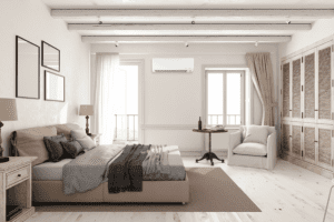 HVAC project Gallery - Ductless Bedroom 1