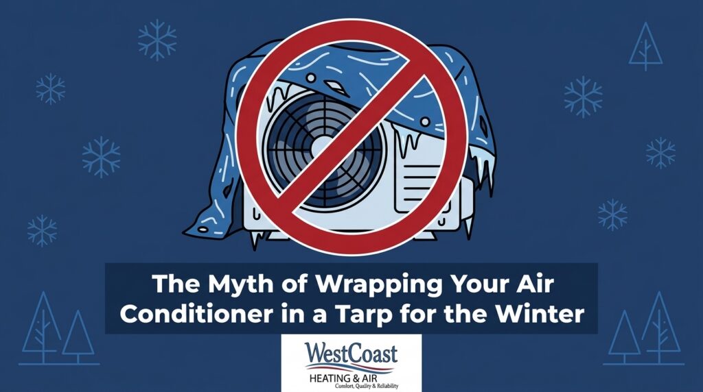 The Myth of Wrapping Your Air Conditioner in a Tarp for the Winter — featured image