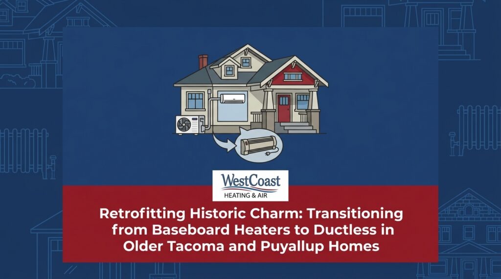 Retrofitting Historic Charm: Transitioning from Baseboard Heaters to Ductless in Older Tacoma and Puyallup Homes — featured image